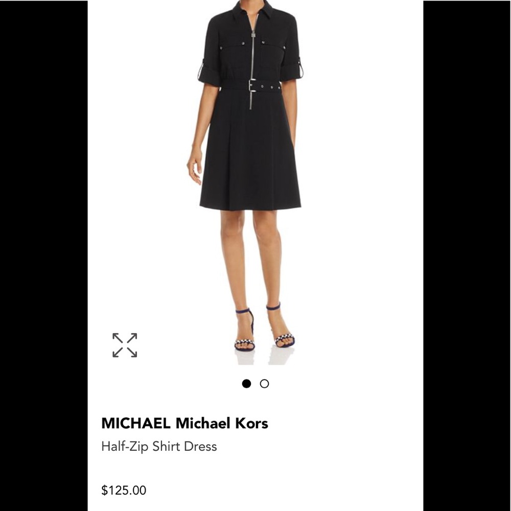 Dark Navy Blue Michael Kors Trench Dress